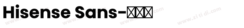 Hisense Sans字体转换